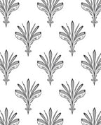 Art Deco Floral Motif Pattern Rug