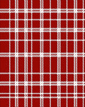 Classic Red White Plaid Pattern Rug