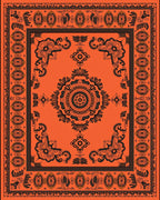 Vintage Floral and Geometric Inspired Rug