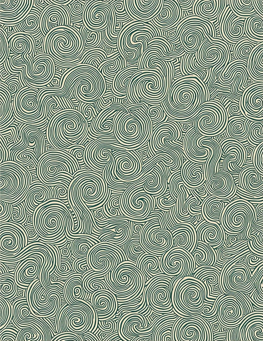 Abstract Swirls Pattern Design Rug