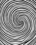 Black and White Swirl Pattern Rug