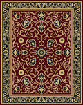 Rich Floral Vine Ornamental Design Rug