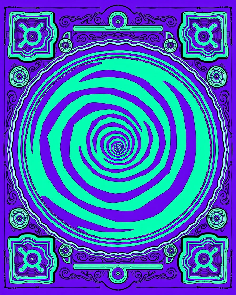Vibrant Swirl 2 Tone Contemporary Rug
