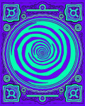 Vibrant Swirl 2 Tone Contemporary Rug