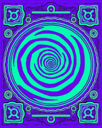 Vibrant Swirl 2 Tone Contemporary Rug