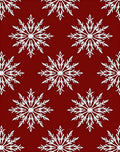 Classic Snowflake Winter Pattern Rug
