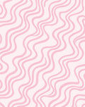 Pink Wave Pattern Artwork Rug