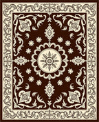 Elegant Floral Ornamental Vintage Rug