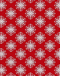 Classic Snowflake Holiday Pattern Rug