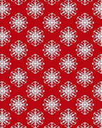 Classic Snowflake Holiday Pattern Rug