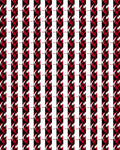 Bold Red White Vertical Stripe Design Rug