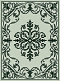 Ornate Floral Centerpiece Scrollwork Rug