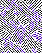 Modern Intersecting Lines Design Rug