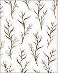 Stripe Willow Branch Pattern Rug