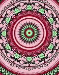 Mandala Floral Patterned Textile Design Rug