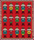 Whimsical Soldier Pattern Art Rug