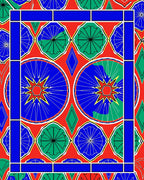 Bold Geometric Mandala Pattern Rug