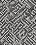 Modern Black White Maze Pattern Rug