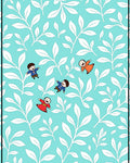 Playful Children and Leaf Pattern Rug
