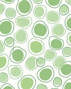 Organic Green Blob Pattern Rug