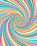 Vibrant Swirl Pattern Rug
