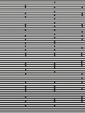 Modern Black White Horizontal Line Pattern Rug