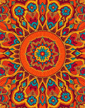 Vibrant Abstract Mandala Pattern Rug