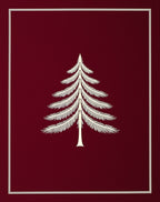 Classic Fir Tree Silhouette Design Rug