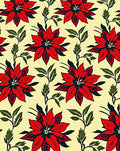 Red Floral Pattern Vivid Colors Rug
