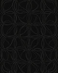 Dark Interlocking Vine Pattern Rug