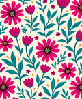 Vibrant Floral Pattern Design Rug