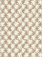 Neutral Tan Organic Swirl Collection Rug
