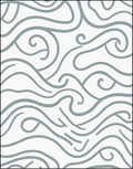 Abstract Swirls Waves Design Rug
