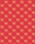 Coral Red Starburst Geometric Repeating Rug