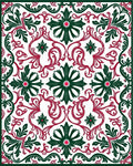 Classic Floral Swirls Pattern Design Rug