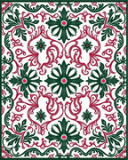 Classic Floral Swirls Pattern Design Rug