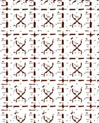 Distinctive Abstract Dark White Pattern Rug
