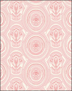 Floral Medallion Patterned Soft Pink Rug