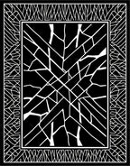 Abstract Black White Geometric Pattern Rug