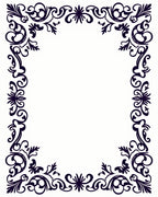 Elegant Dark Floral Scrollwork Lace Rug