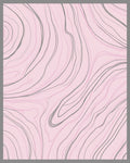Pastel Swirl Line Art Design Rug