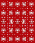 Winter Snowflake Holiday Design Rug