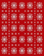 Winter Snowflake Holiday Design Rug