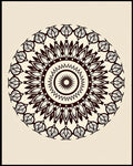 Mandala Style Intricate Floral Pattern Rug