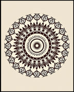 Mandala Style Intricate Floral Pattern Rug