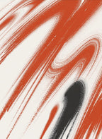 Abstract Paint Swirl Pattern Rug