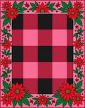Red Buffalo Plaid Floral Border Rug