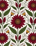 Art Nouveau Floral Pattern Rug