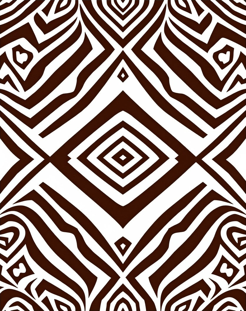 Bold Abstract Zebra Stripe Pattern Rug