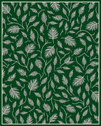 Whimsical Leaf Patterned Design Rug